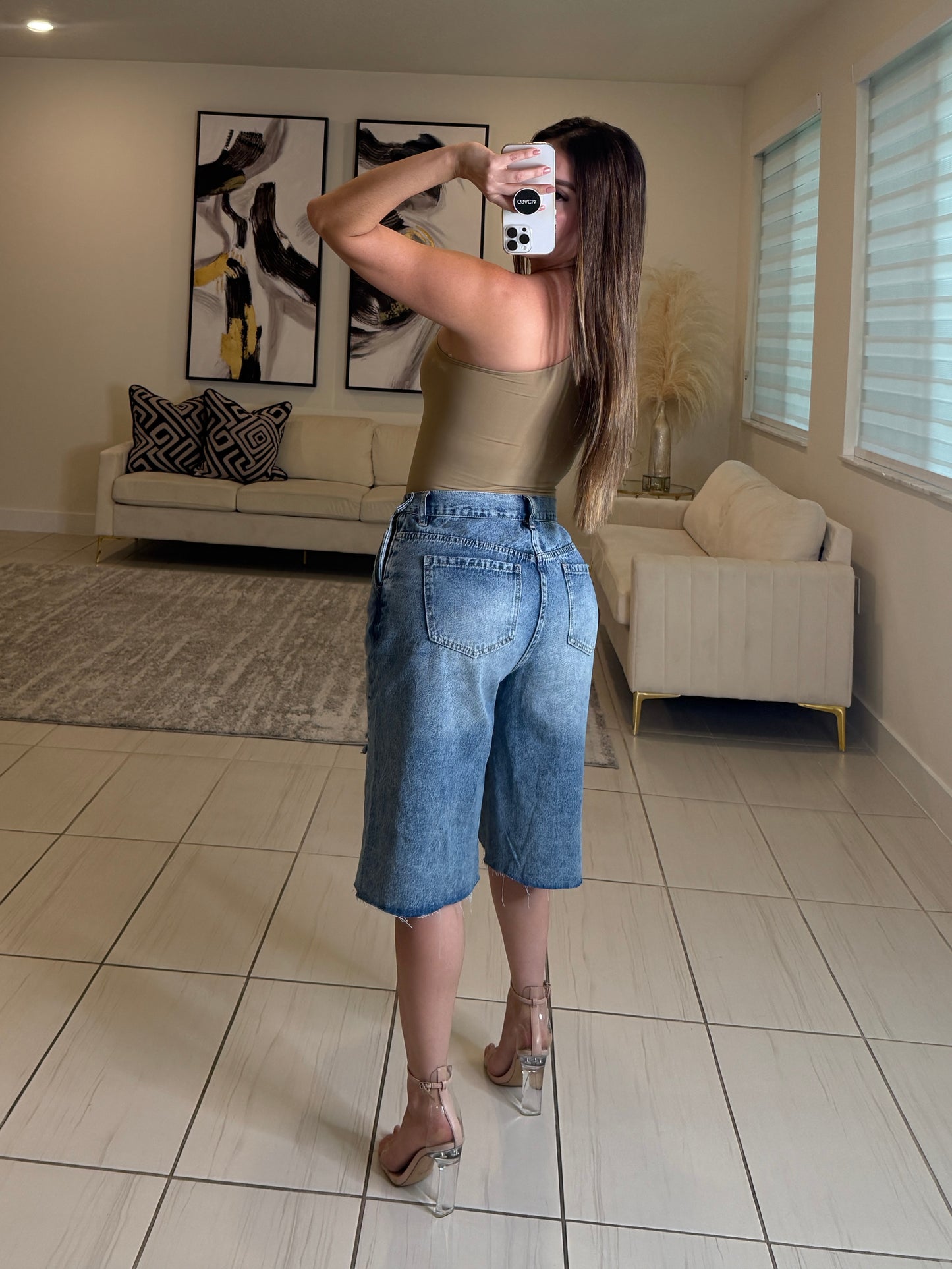 Modern Edge Denim Short