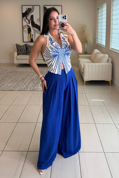 Icon Muse Royal Blue Pant Set