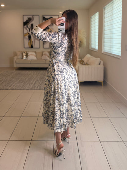 Power Stance Beige Maxi Dress