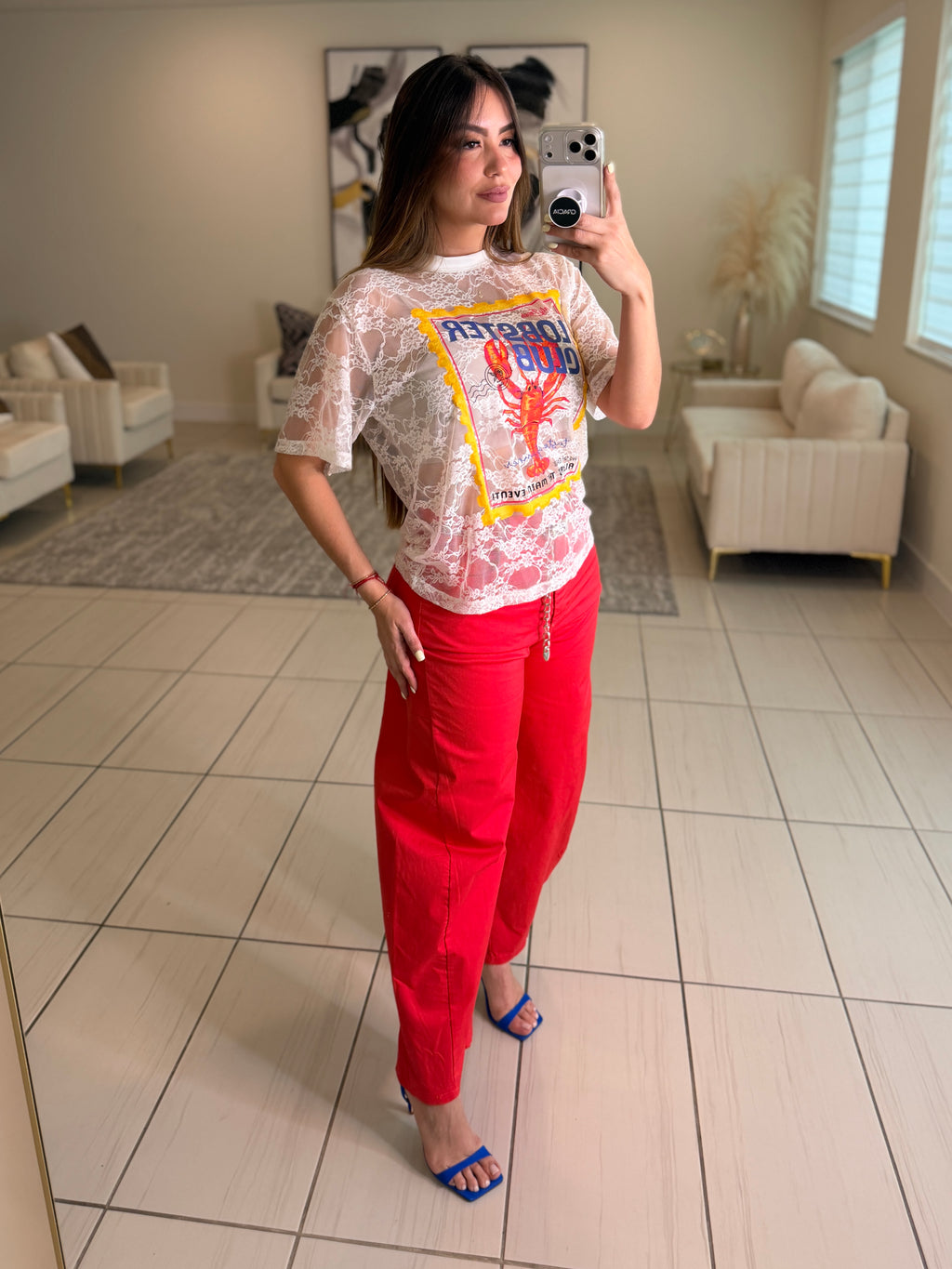 Lobster Club White Tshirt