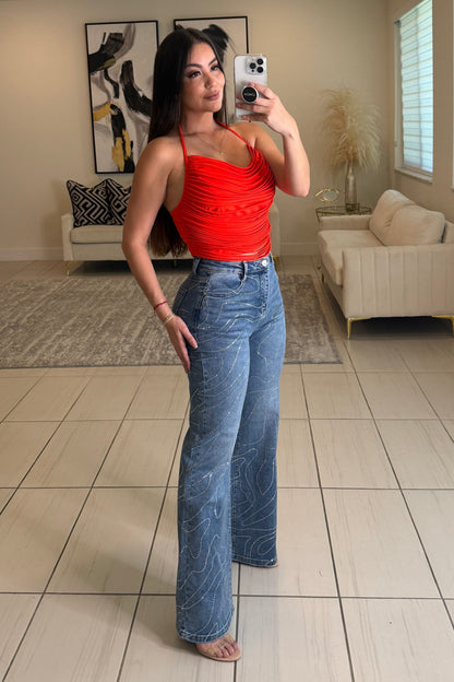 Fringe Muse Red Top