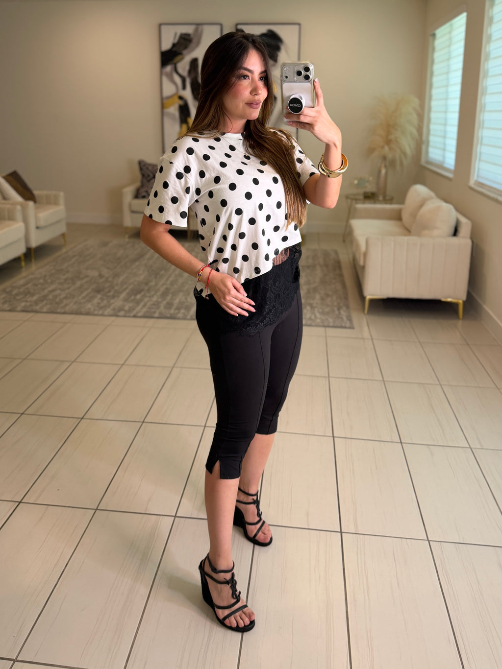 Power Sculpt Black Capri