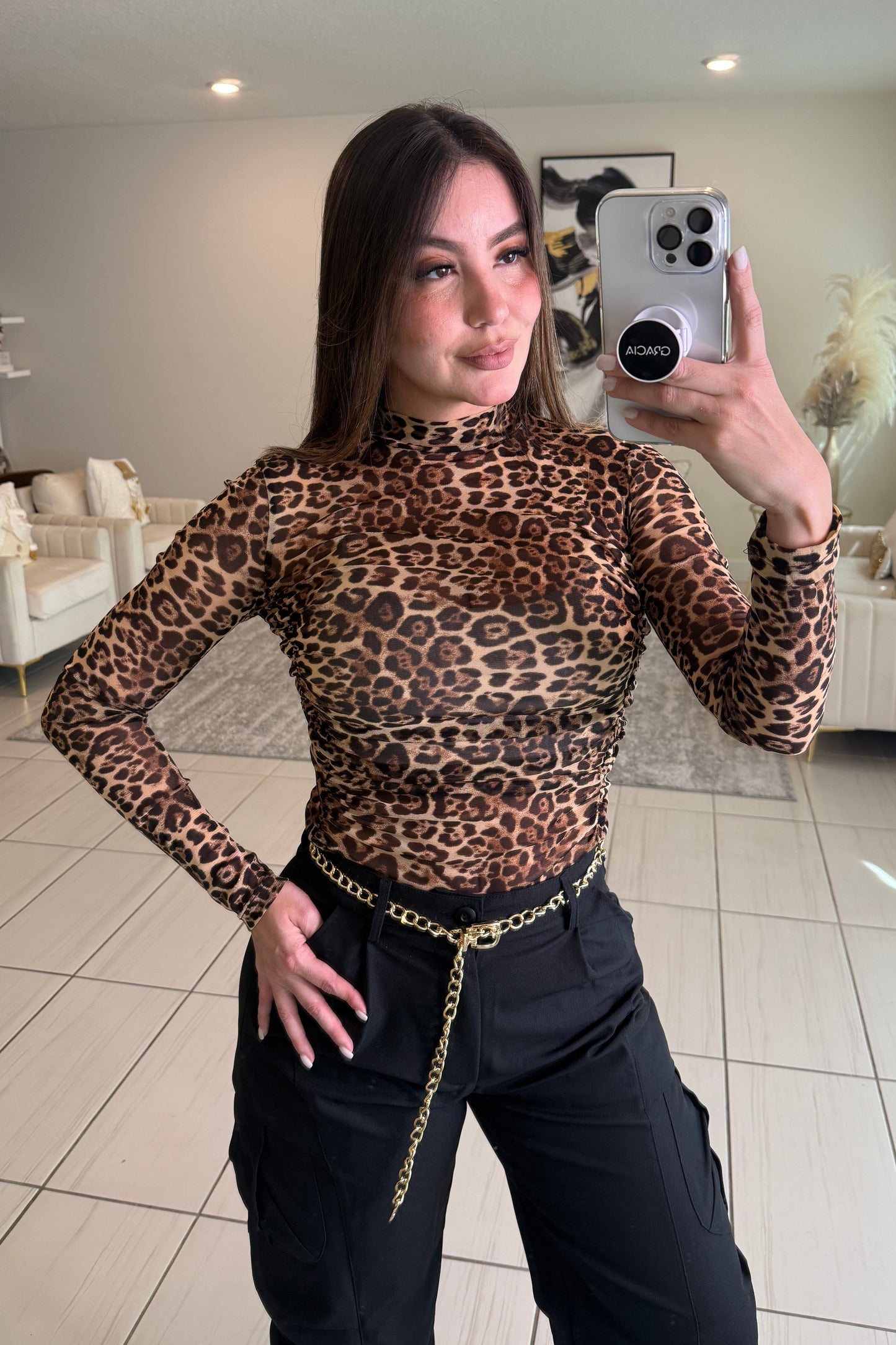 Wild Passion Leopard Print Bodysuit