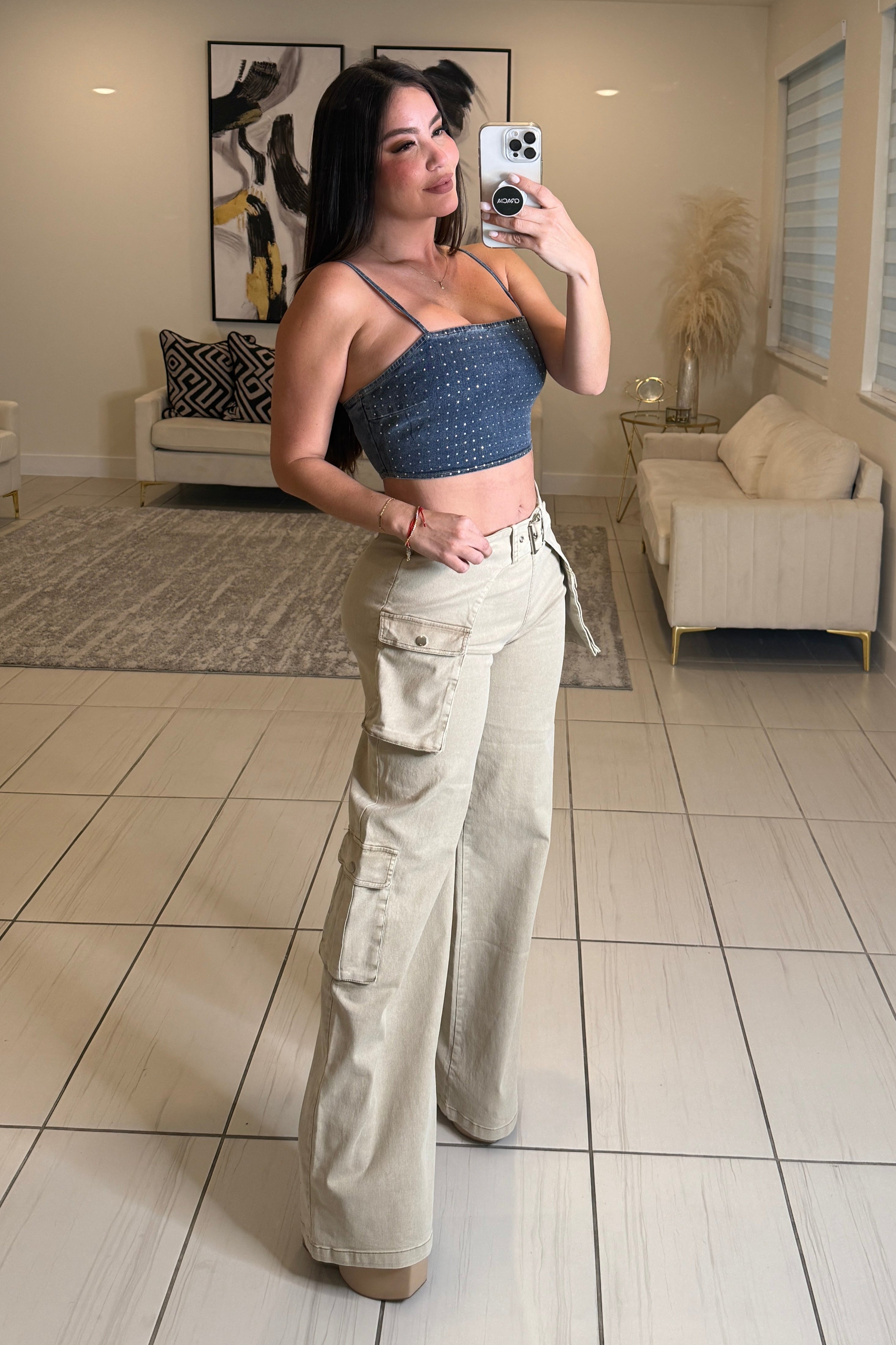 Perfect Cargo Beige Pants