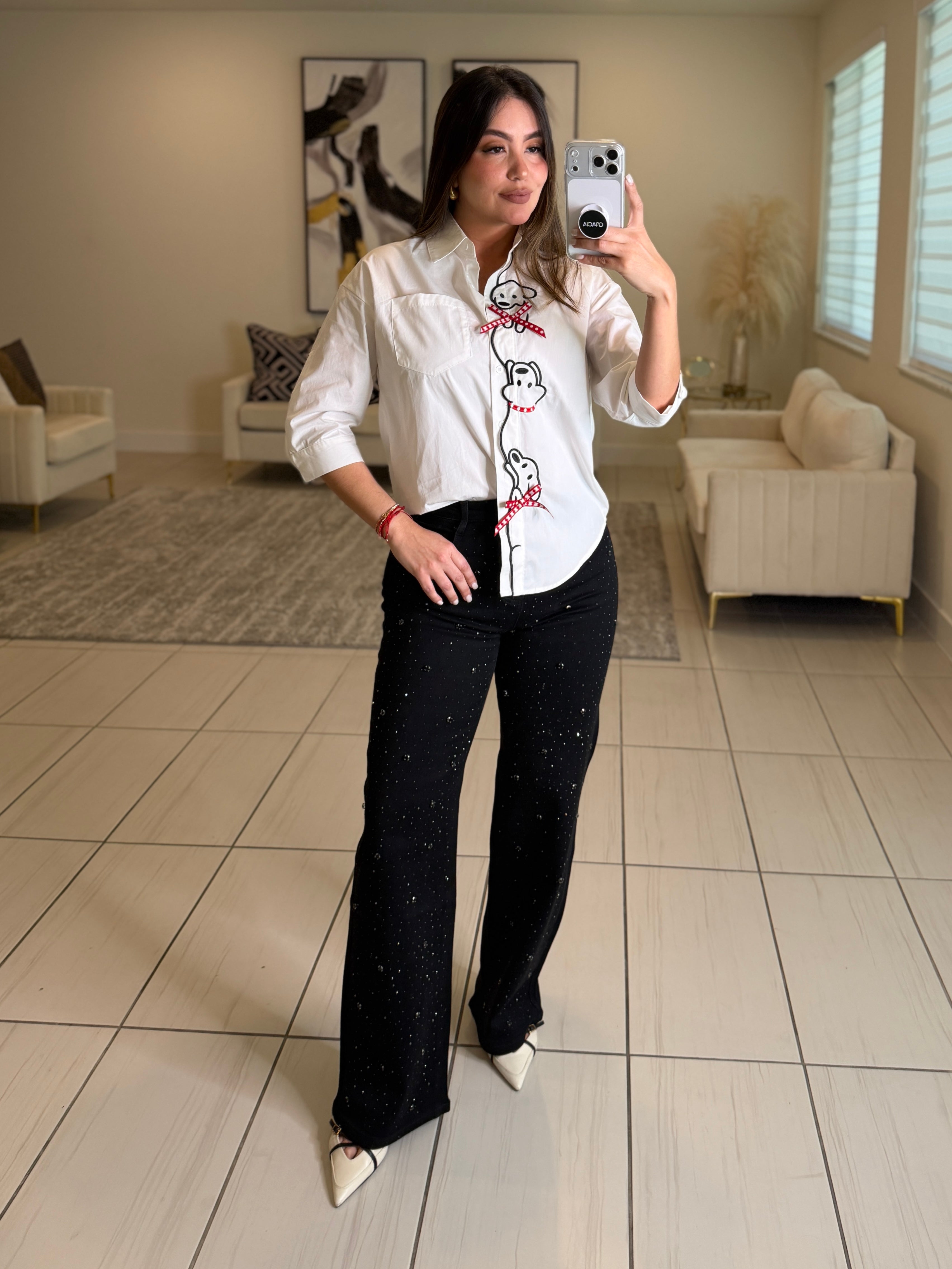 Fur Baby Chic White Shirt