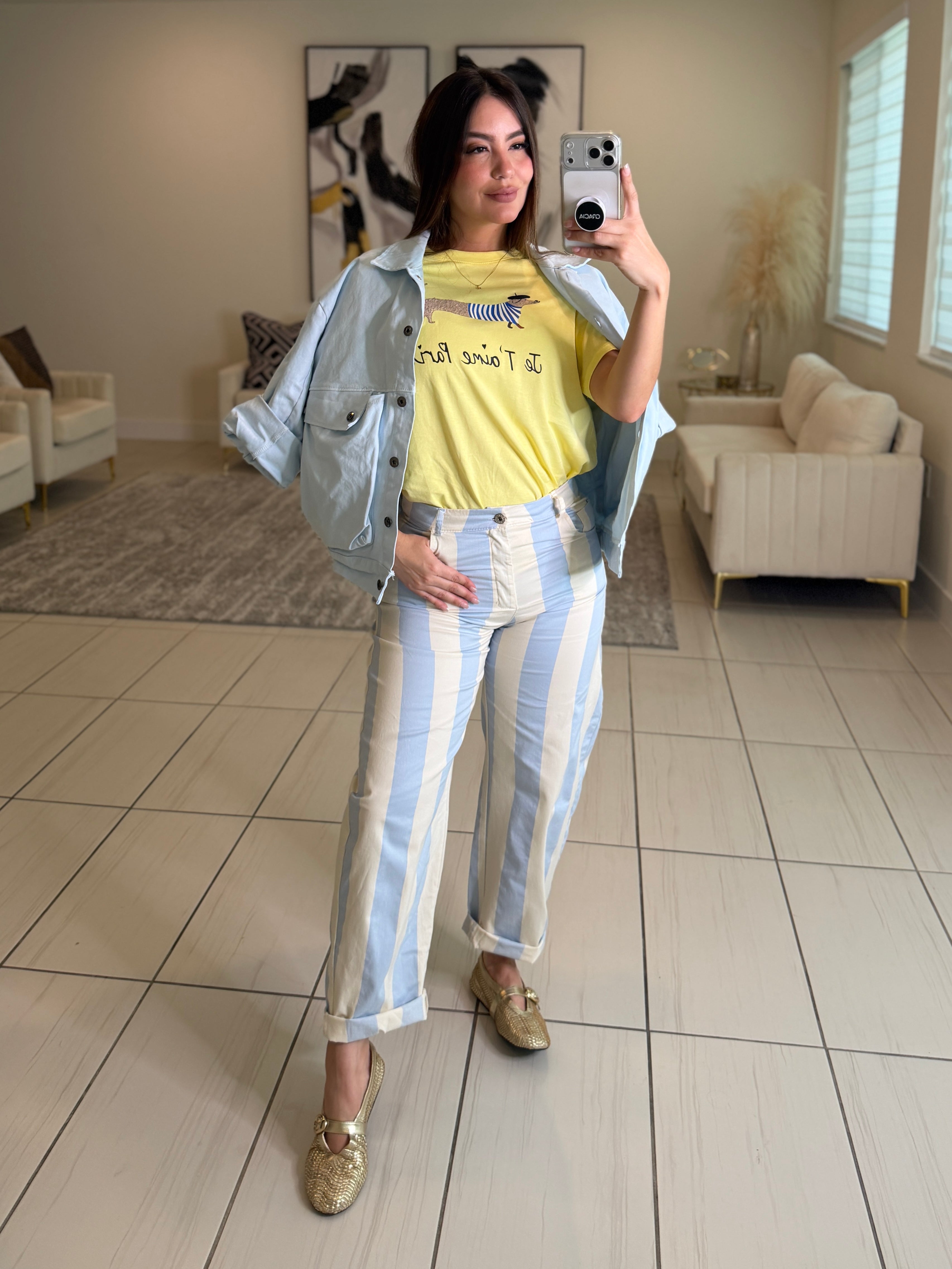 Gravity Flow Blue Bomber Jacket