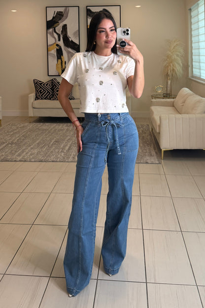 Mirror Mirage White Top