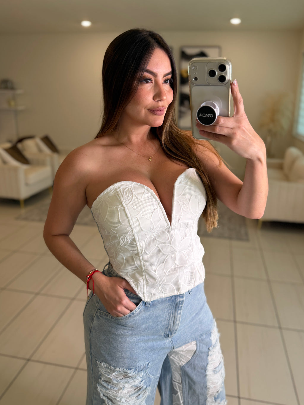 Power Muse Denim Pant Set