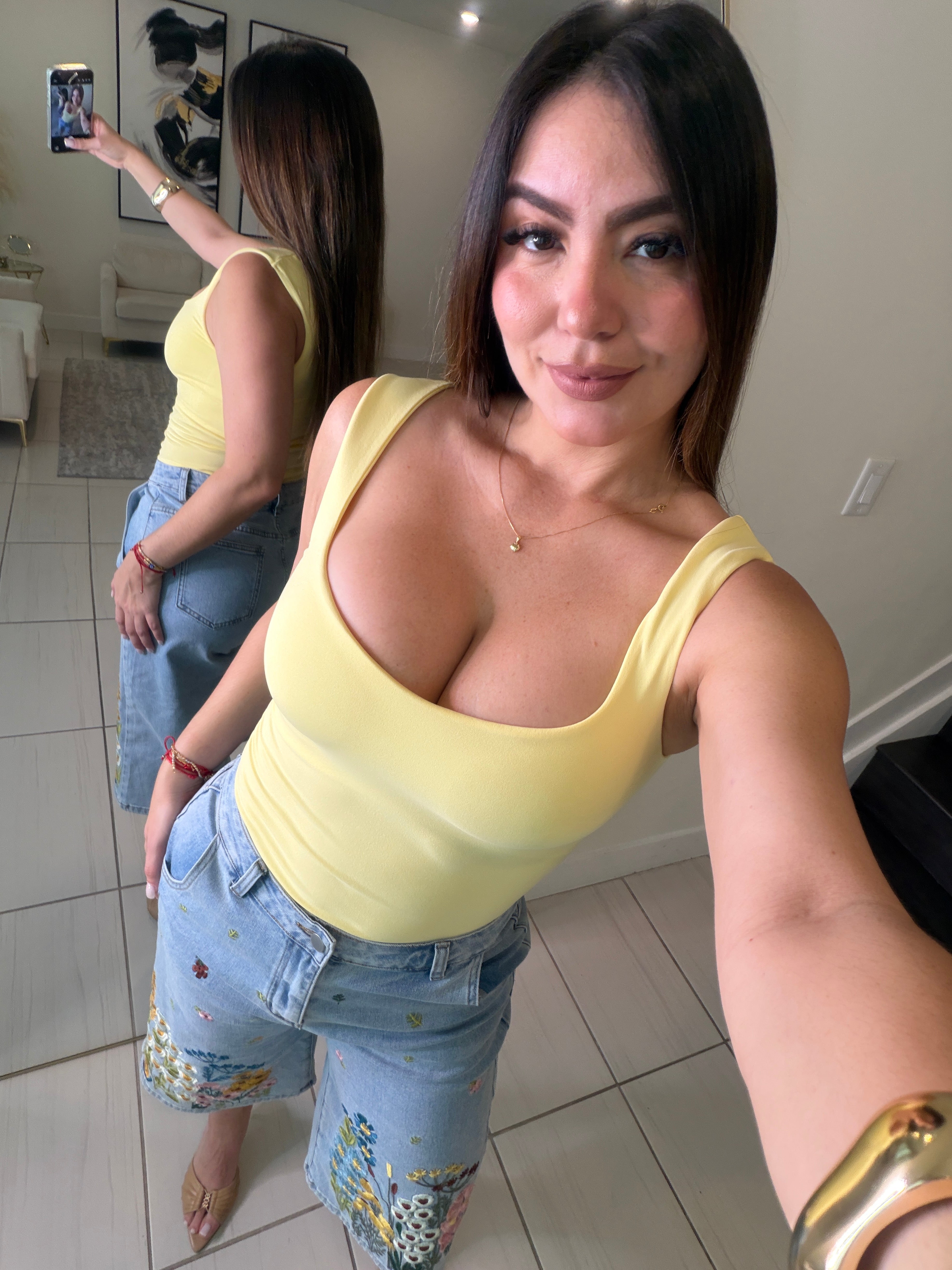 Must Have Yellow Basic Top