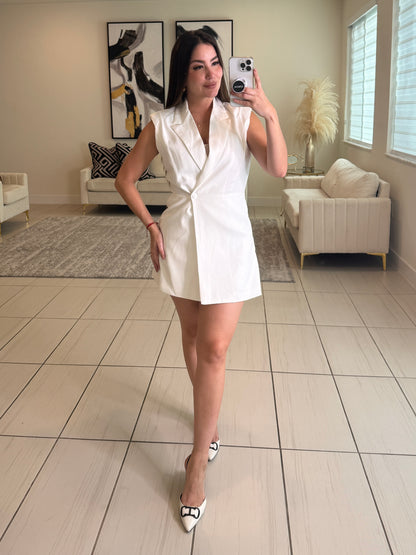 Bossed Up White Romper