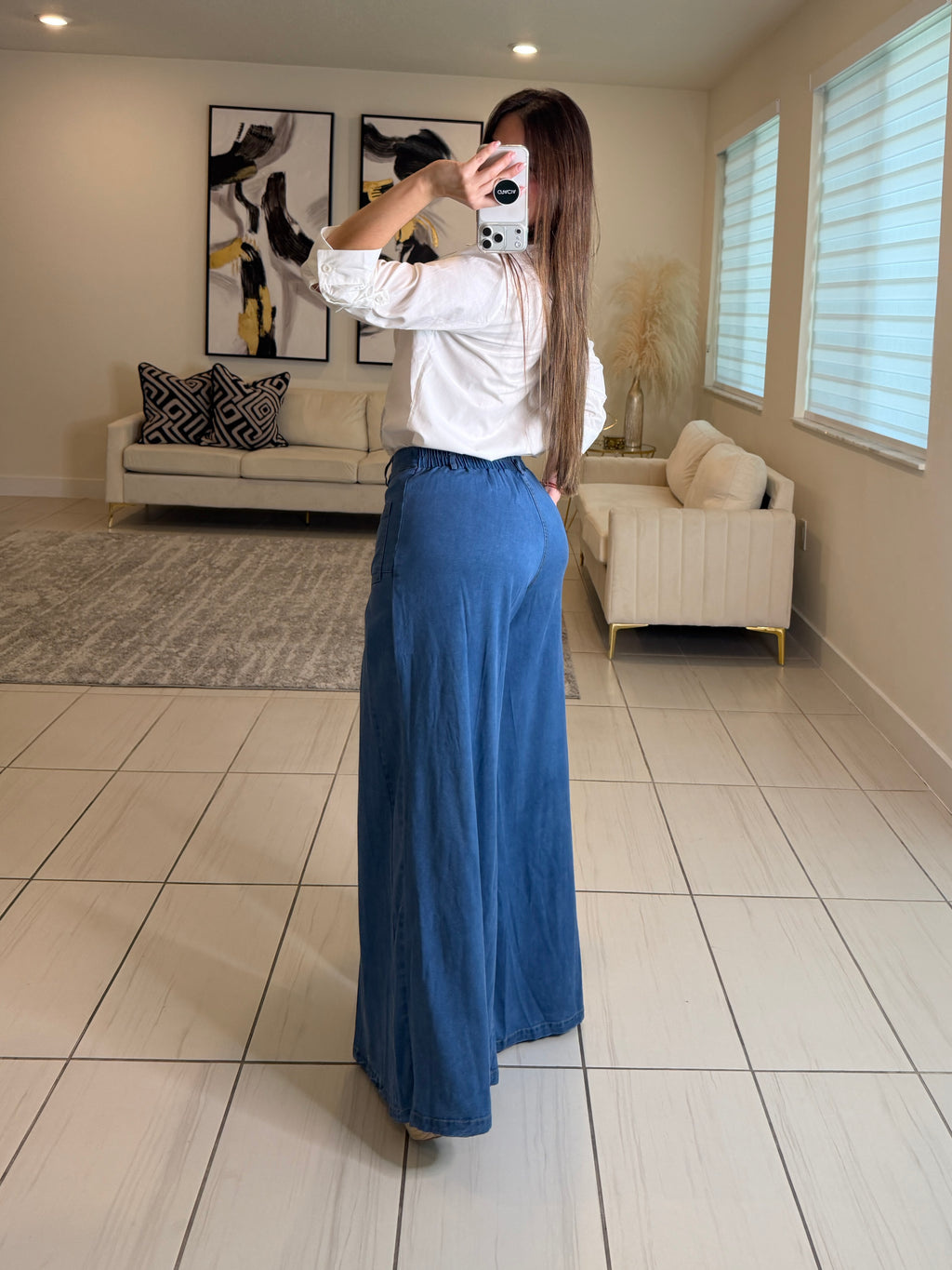 Iconic Flare Soft Denim Pants