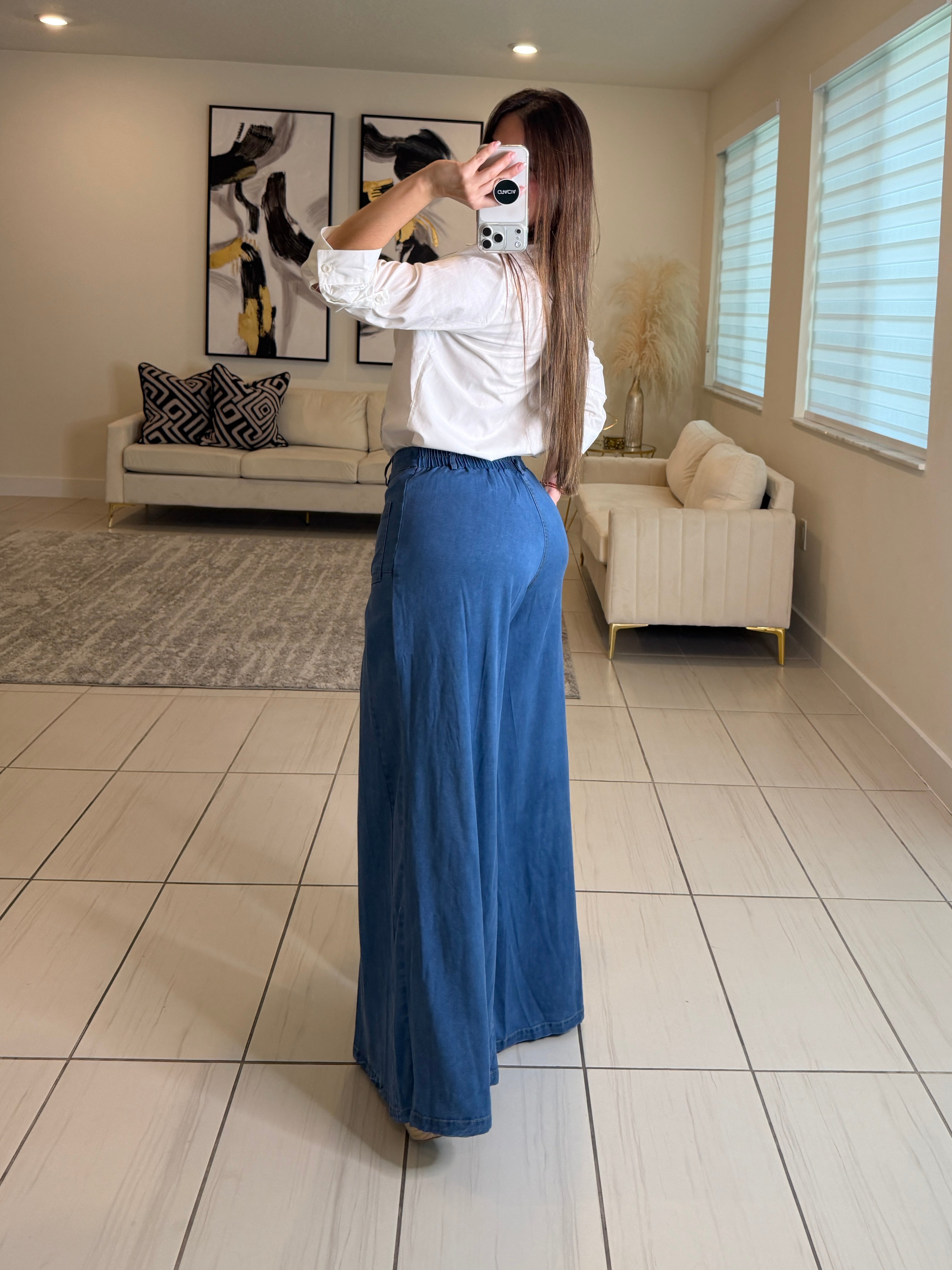 Iconic Flare Soft Denim Pants