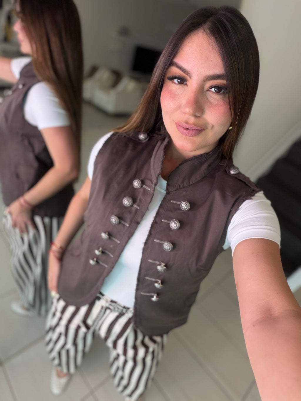 Napoleon Brown Vest Jacket