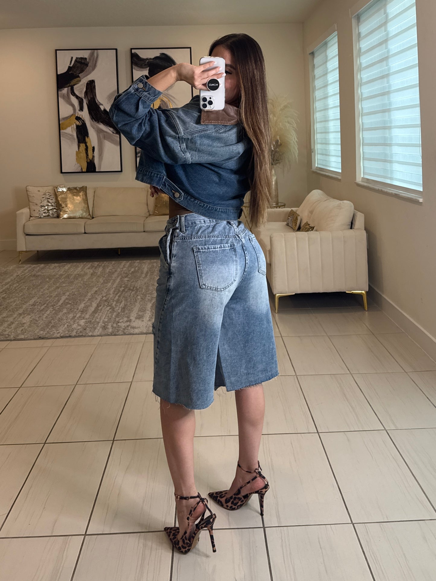 Modern Edge Denim Short