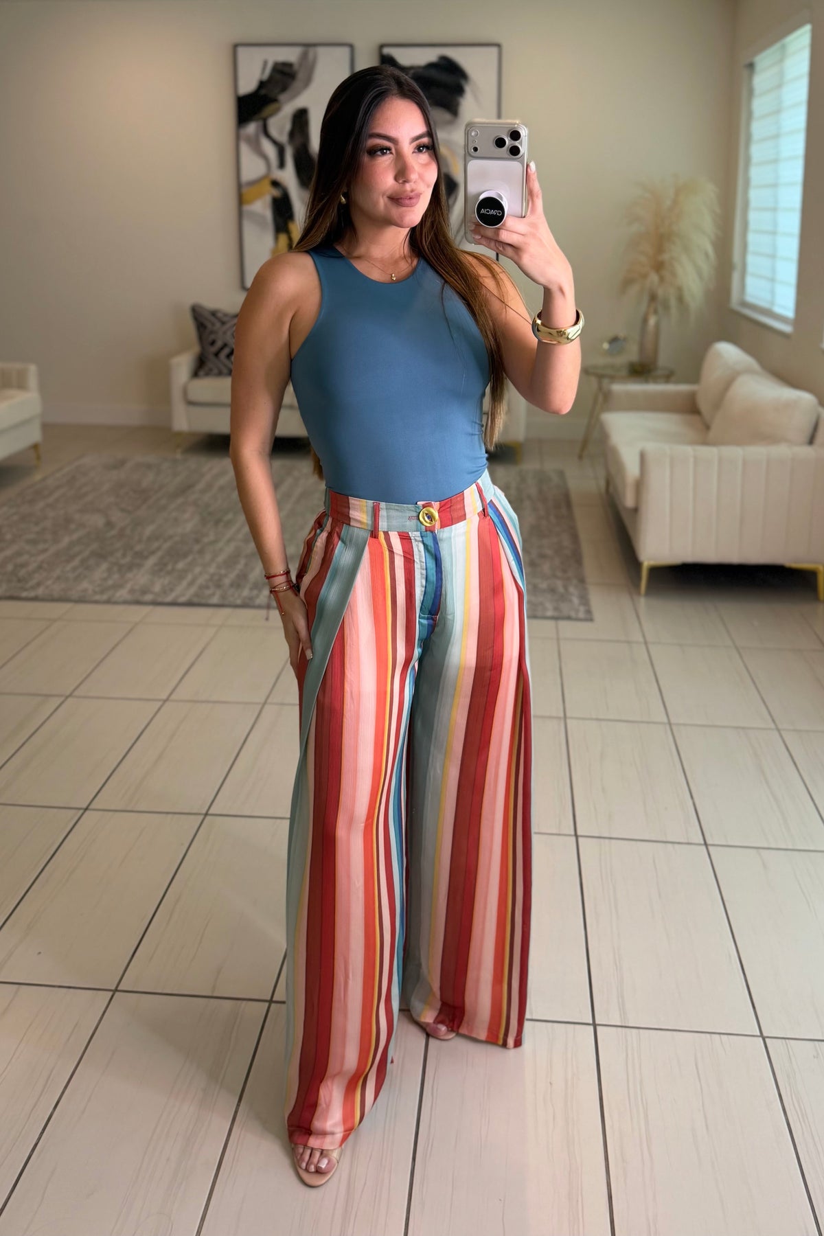 Harvest Stripes Colorful Pants