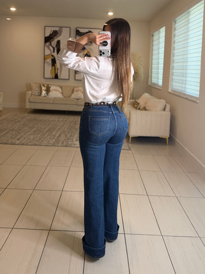 Modern Structure Denim Pants