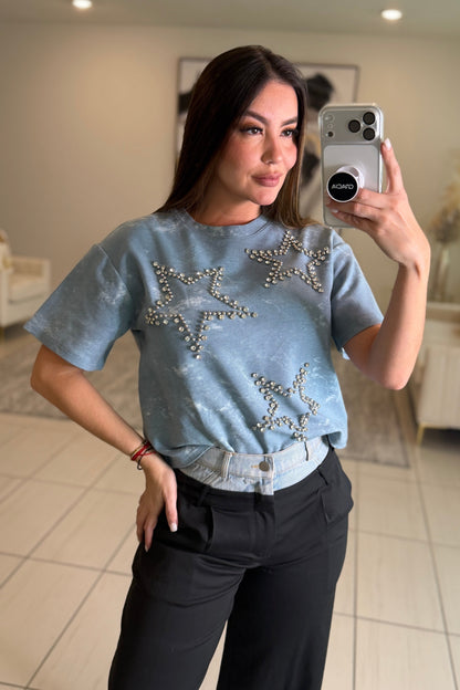Like a Star Blue Top
