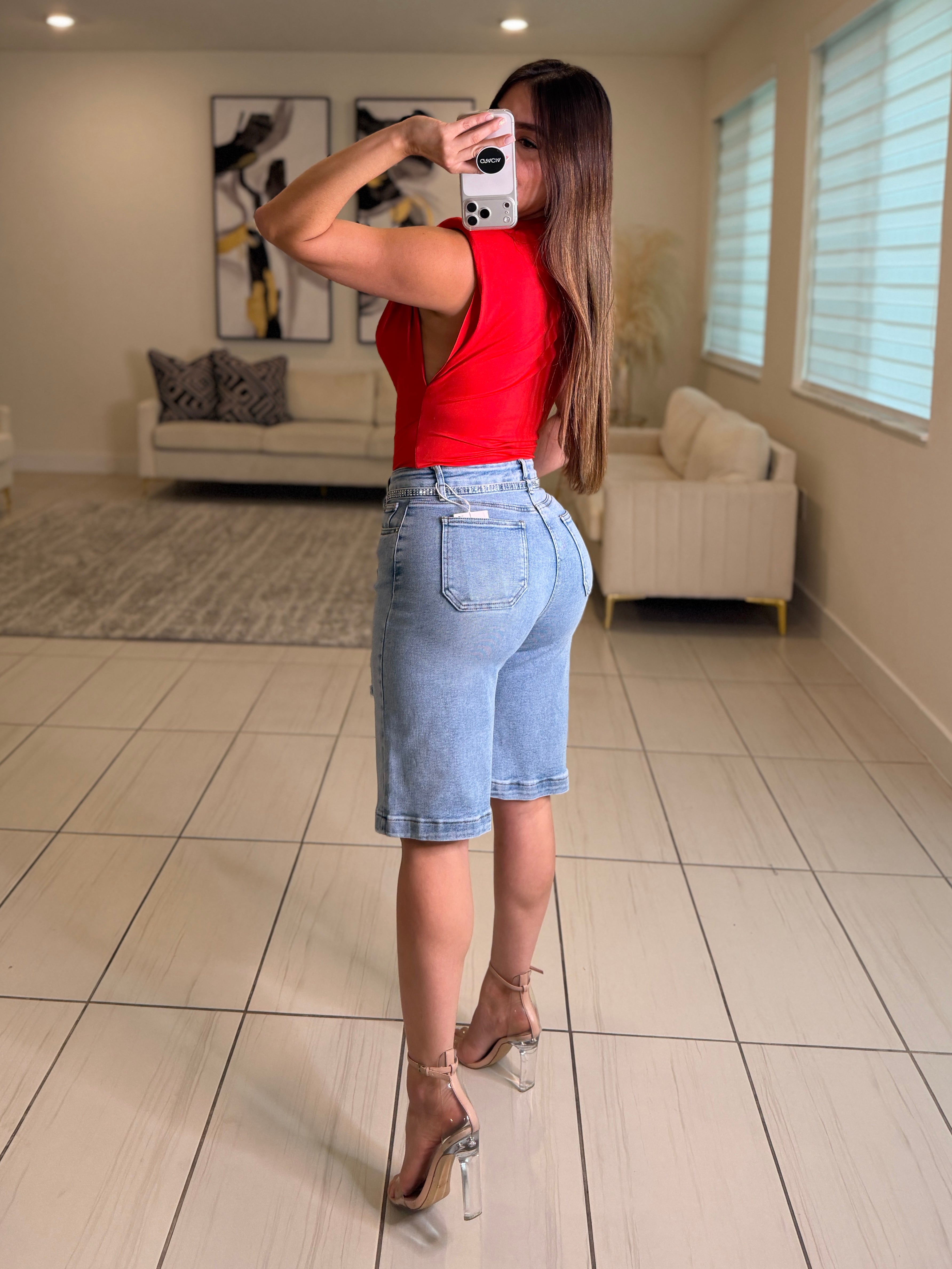 Sculpted Ease Red Top
