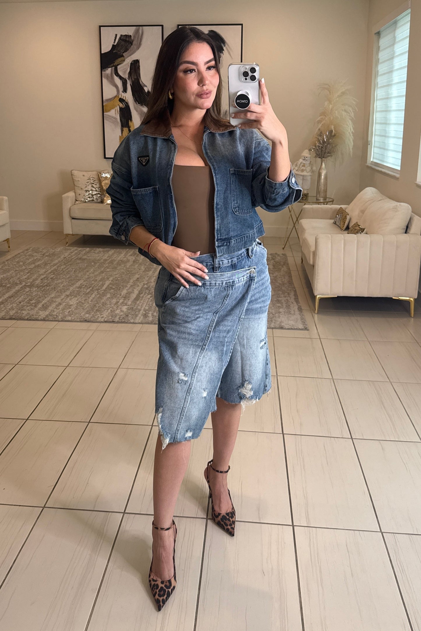 Modern Edge Denim Short