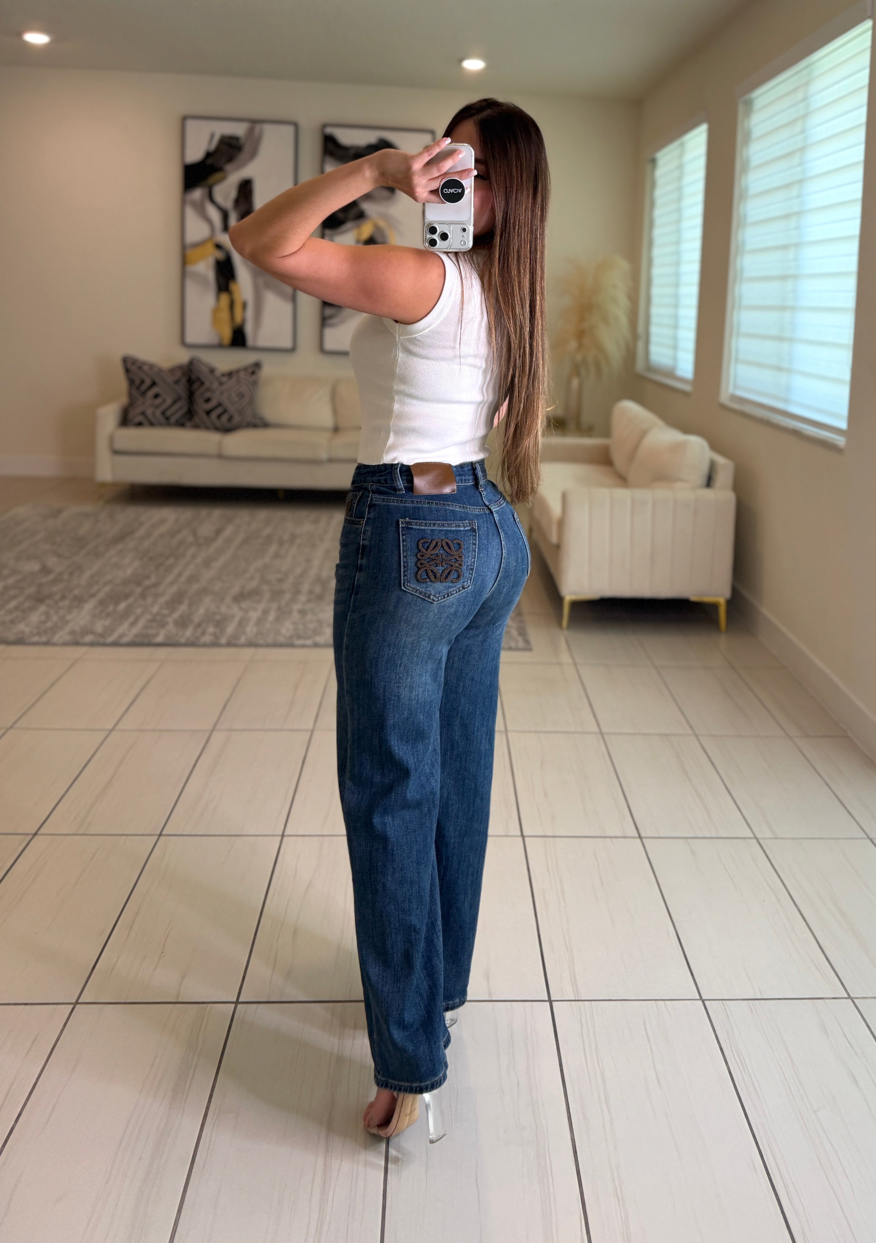 Iconic Knit White Tank Top