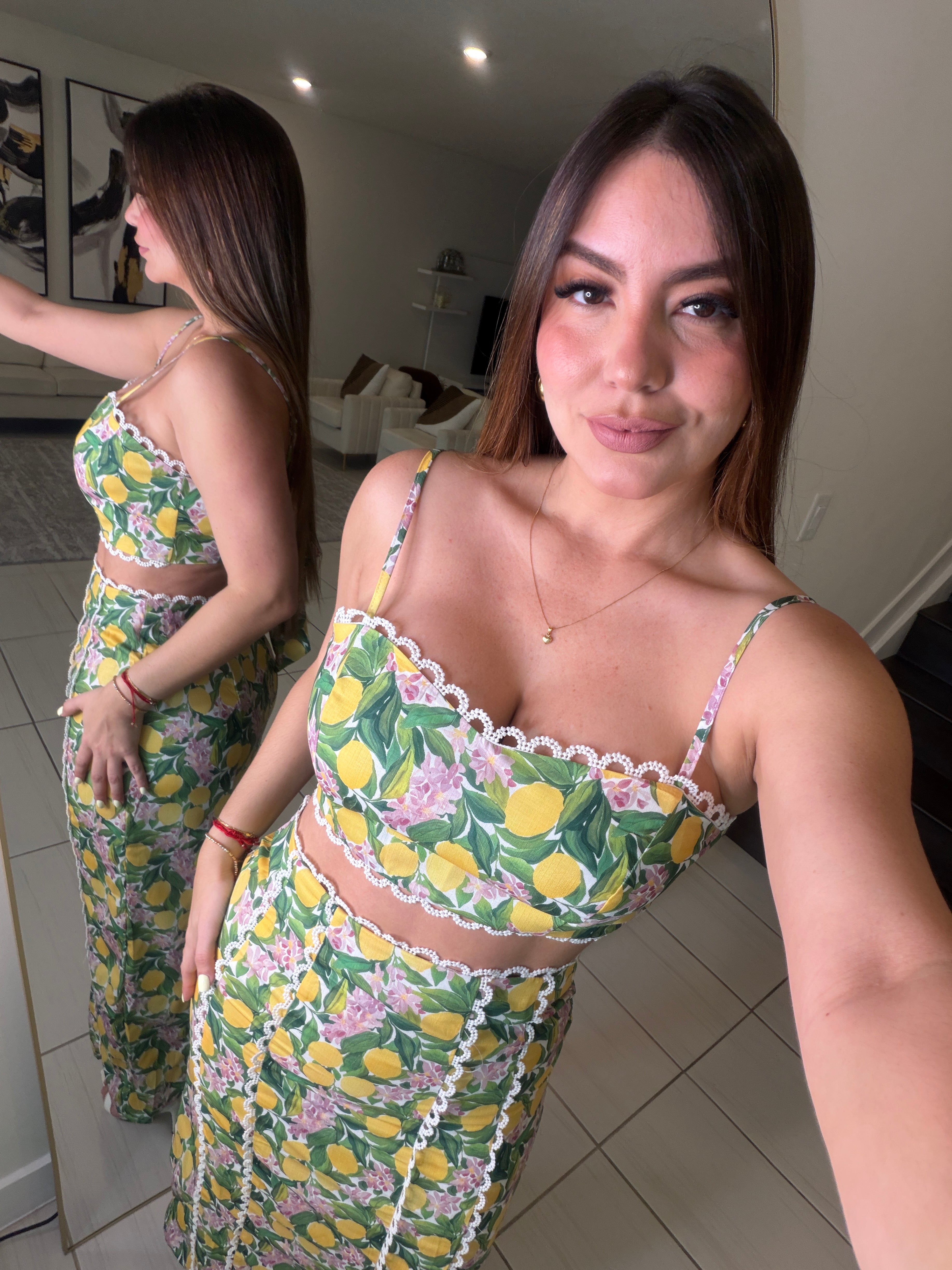 Amalfi Blossom Skirt Set