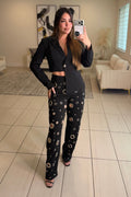 Dangerous Illusion Black Pant Set