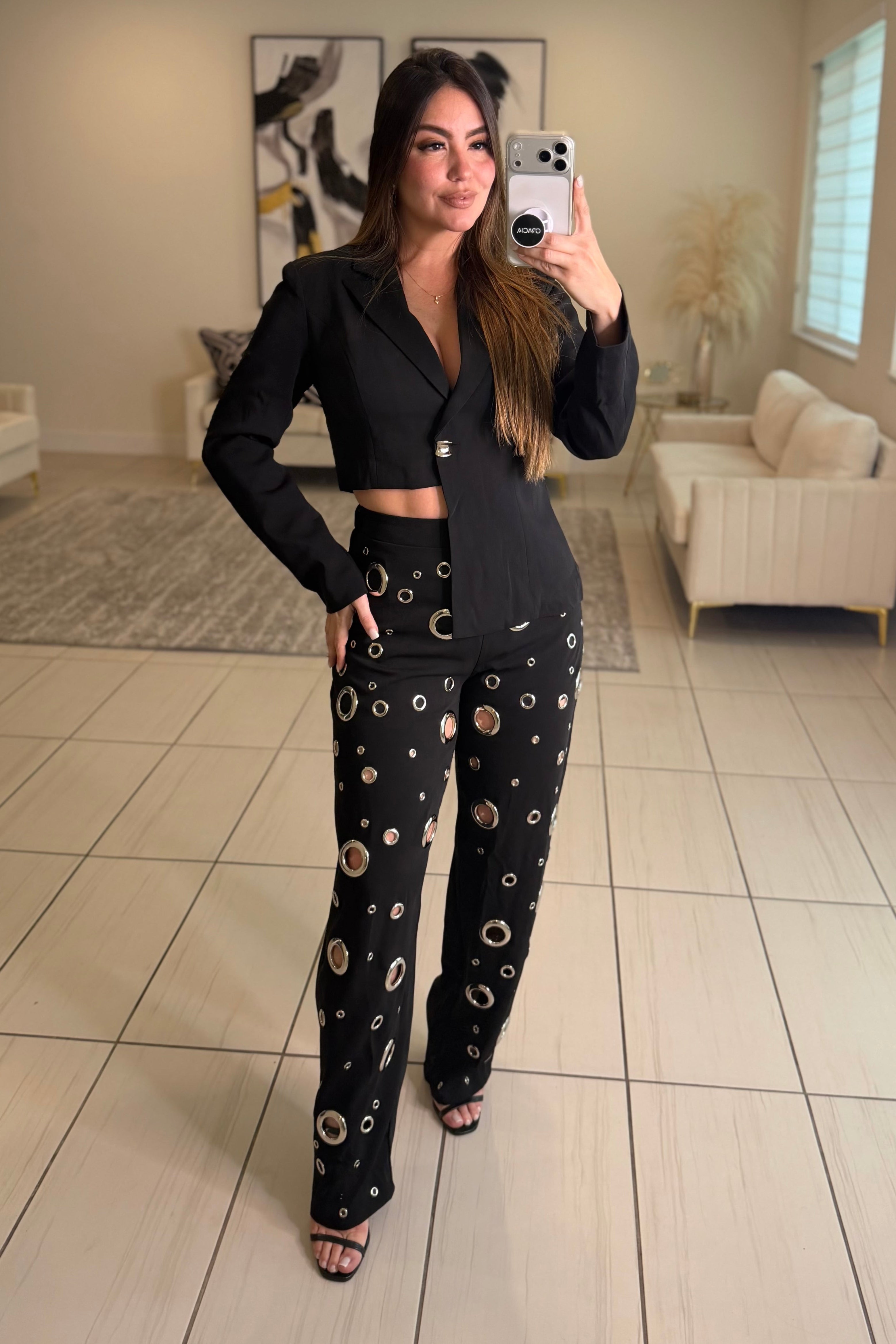 Dangerous Illusion Black Pant Set