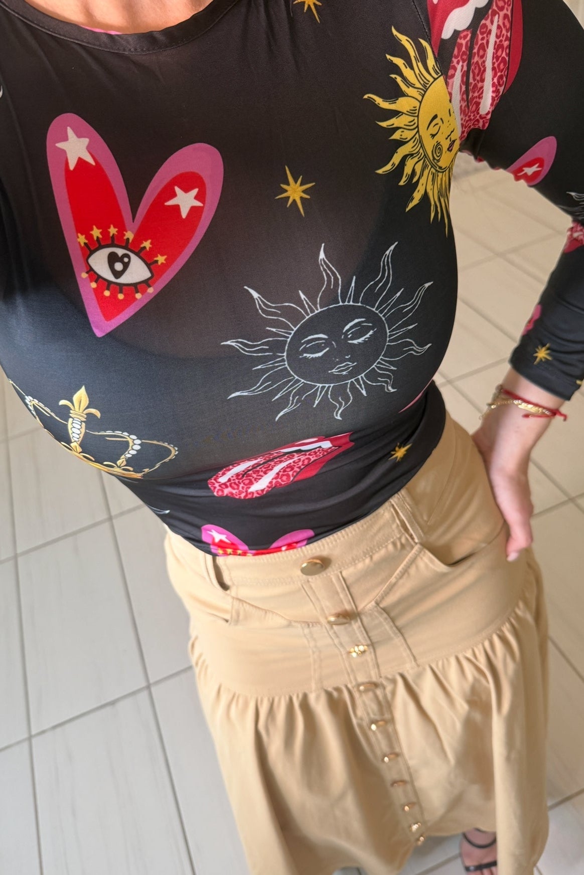 Magical Constellation Black Top