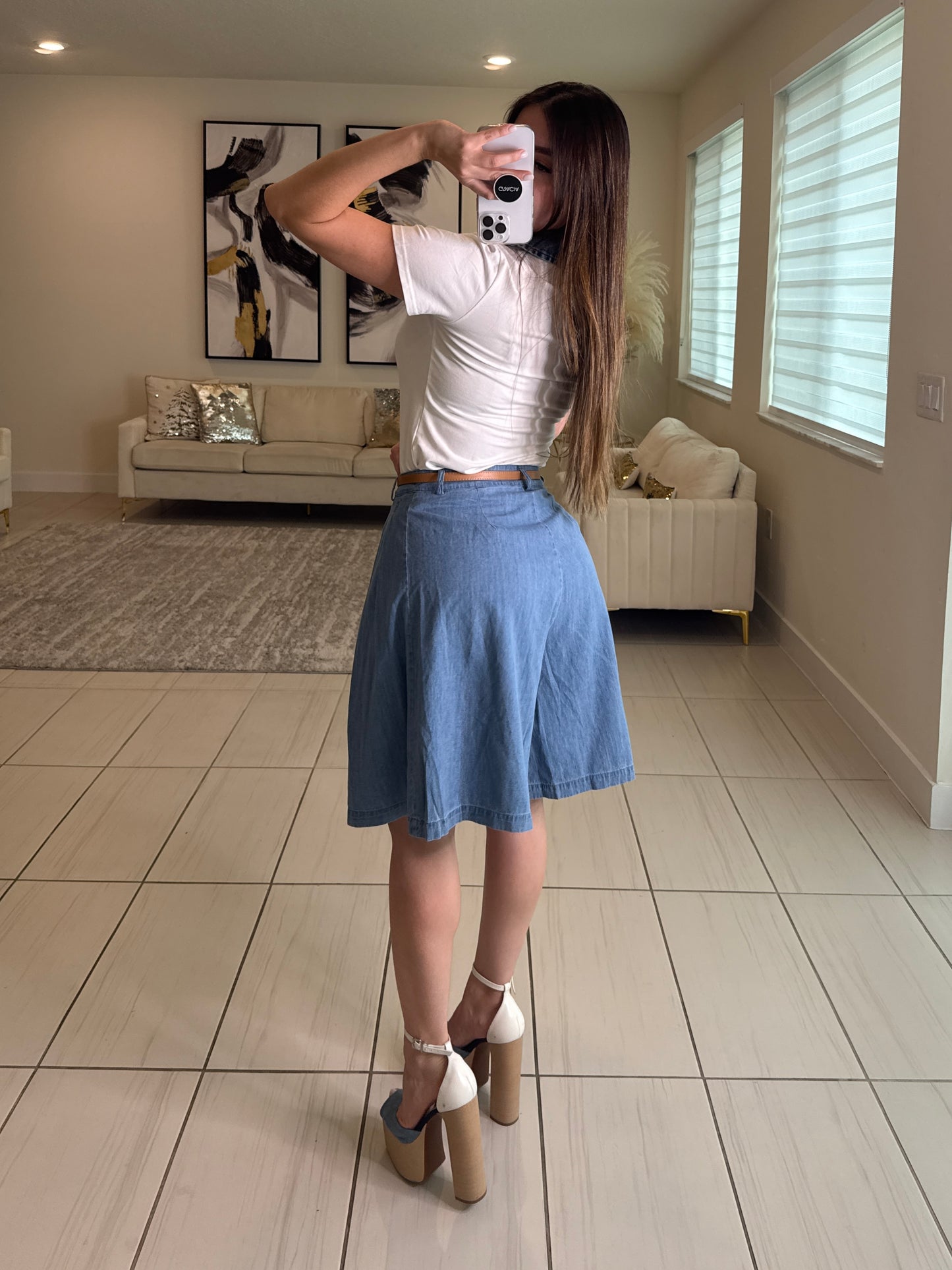 Refined Motion Blue Denim Short