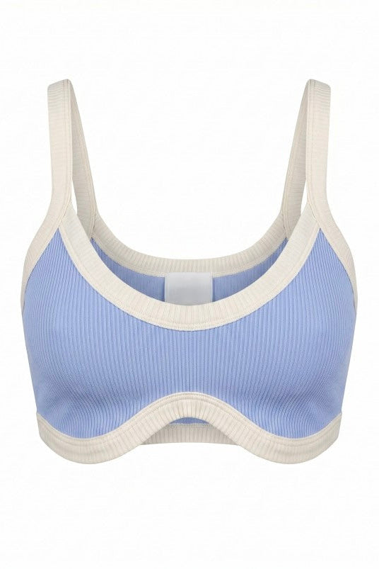 Glow Up Blue Basic Top