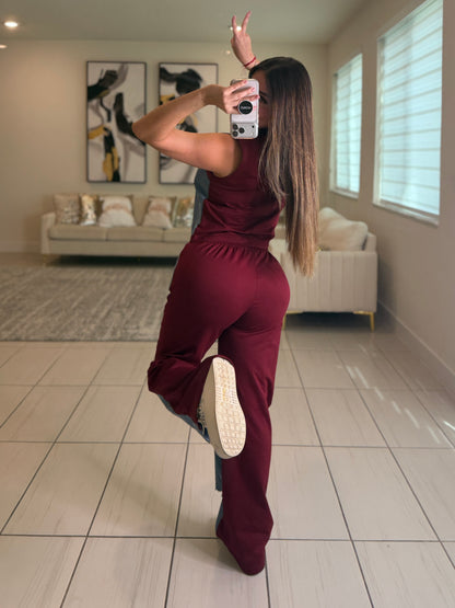 Iconic Wine and Denim Contrast Set