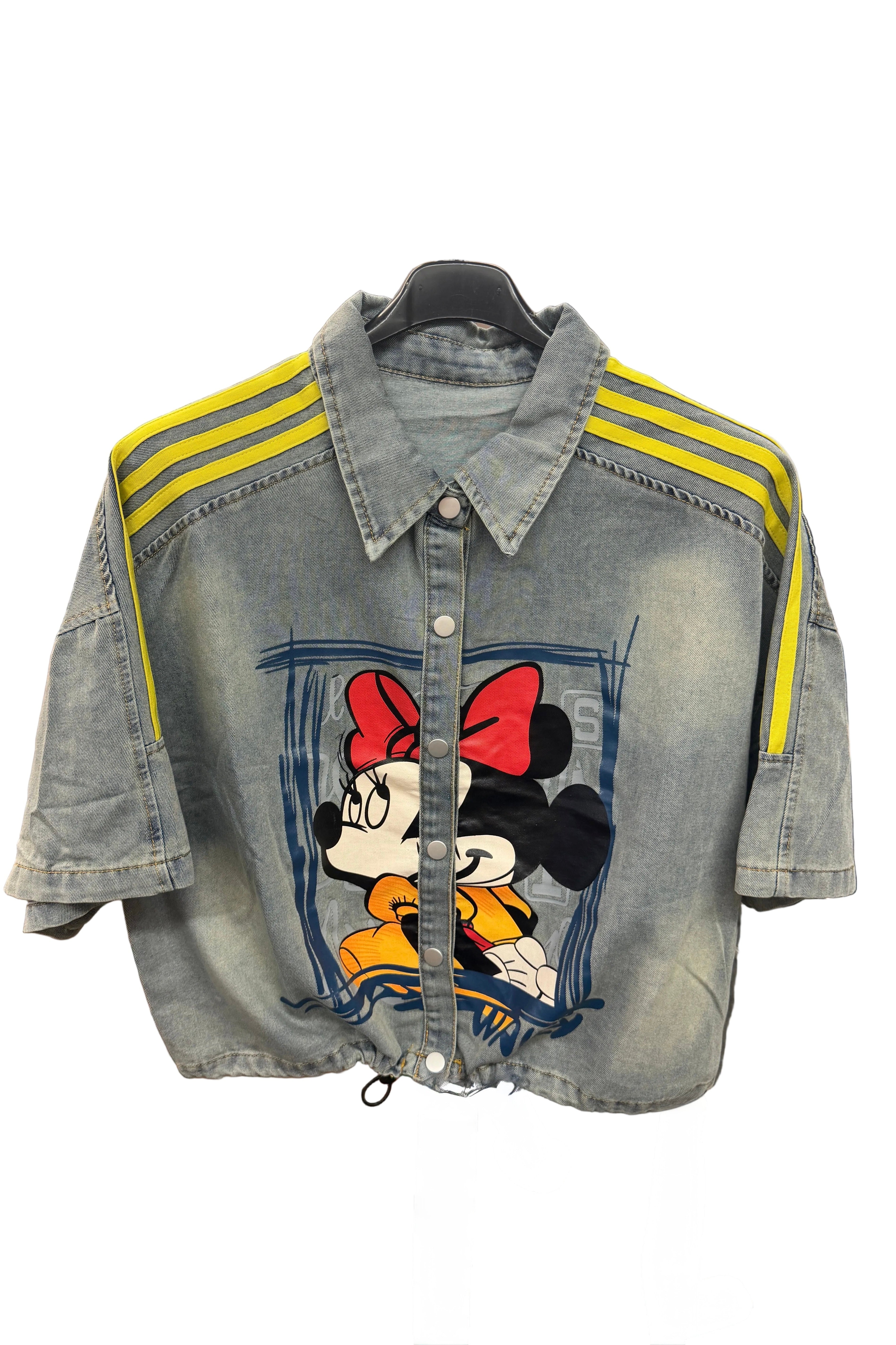 Cartoon Chic Denim Jacket