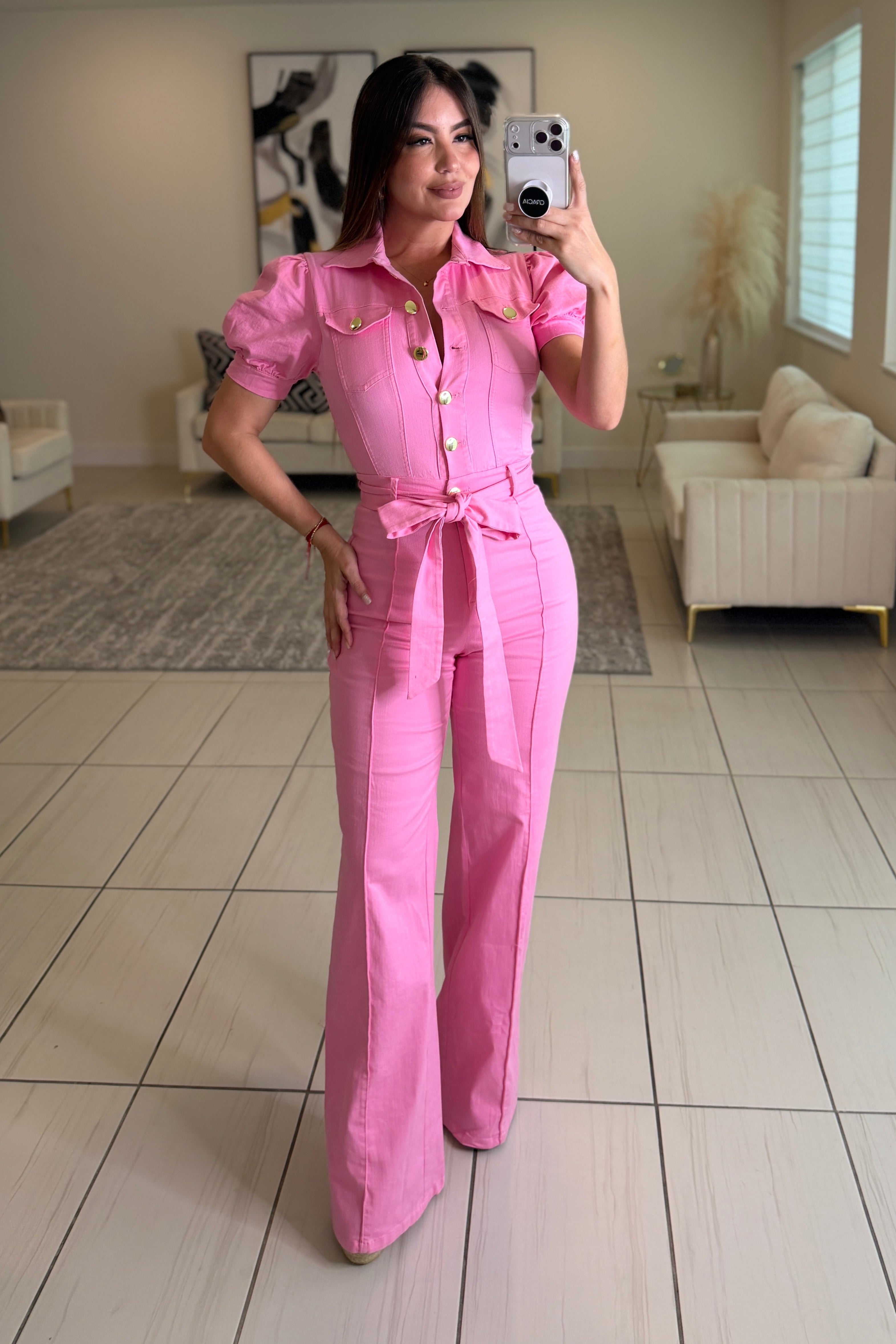 Dream Moment Pink Jumpsuit
