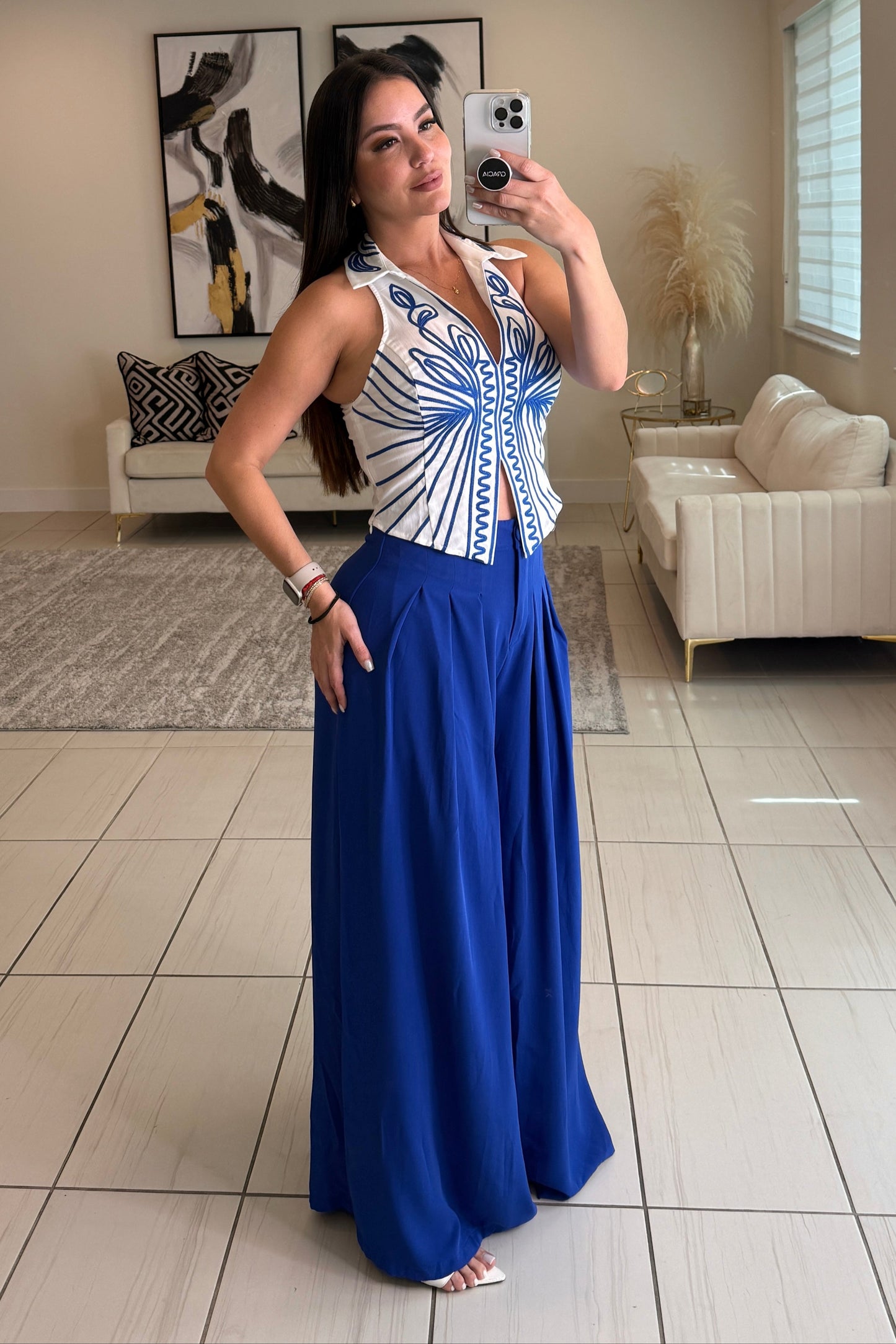 Icon Muse Royal Blue Pant Set