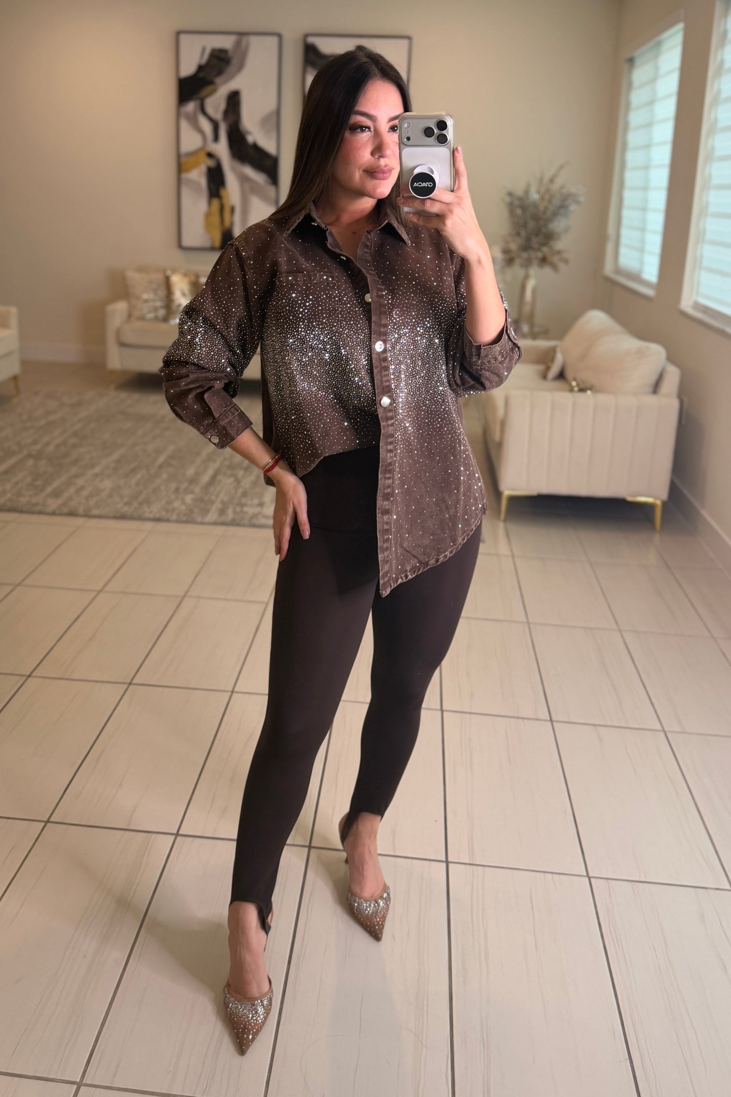 Power Sculpt Brown Leggings