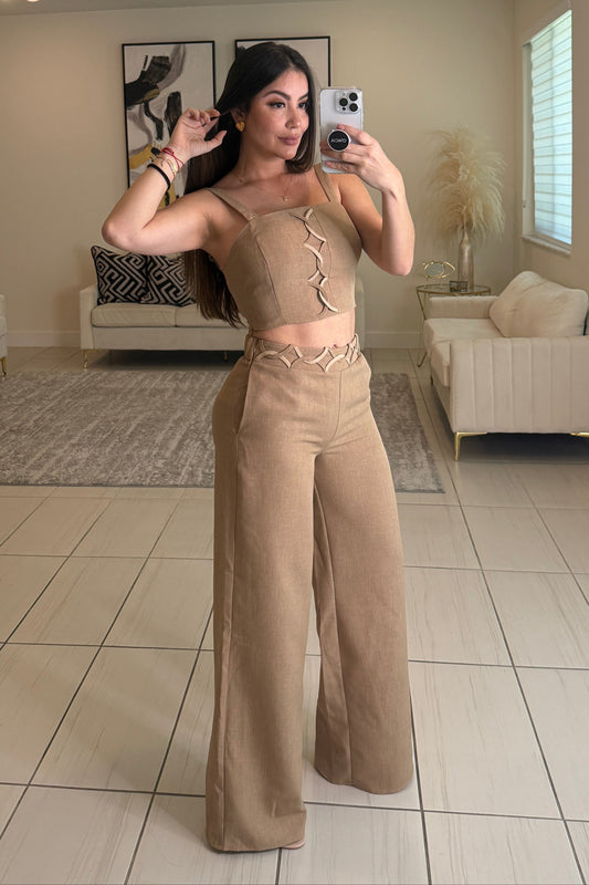 The Riviera Mocha Pant Set