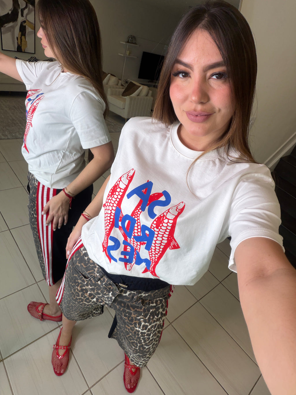 Sardines White Tshirt