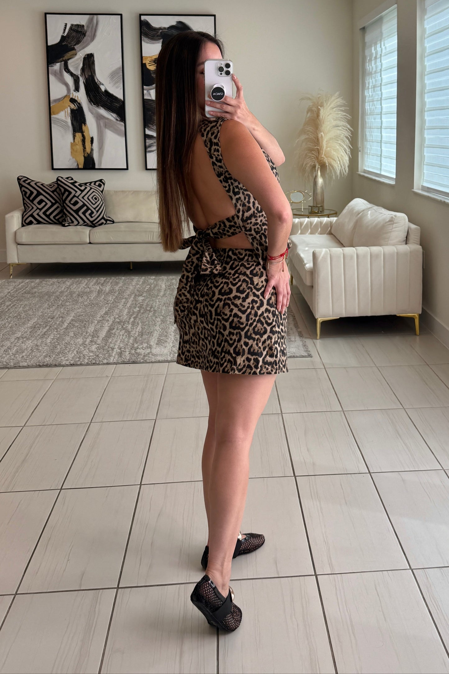 Fierce Streak Leopard Skort Set