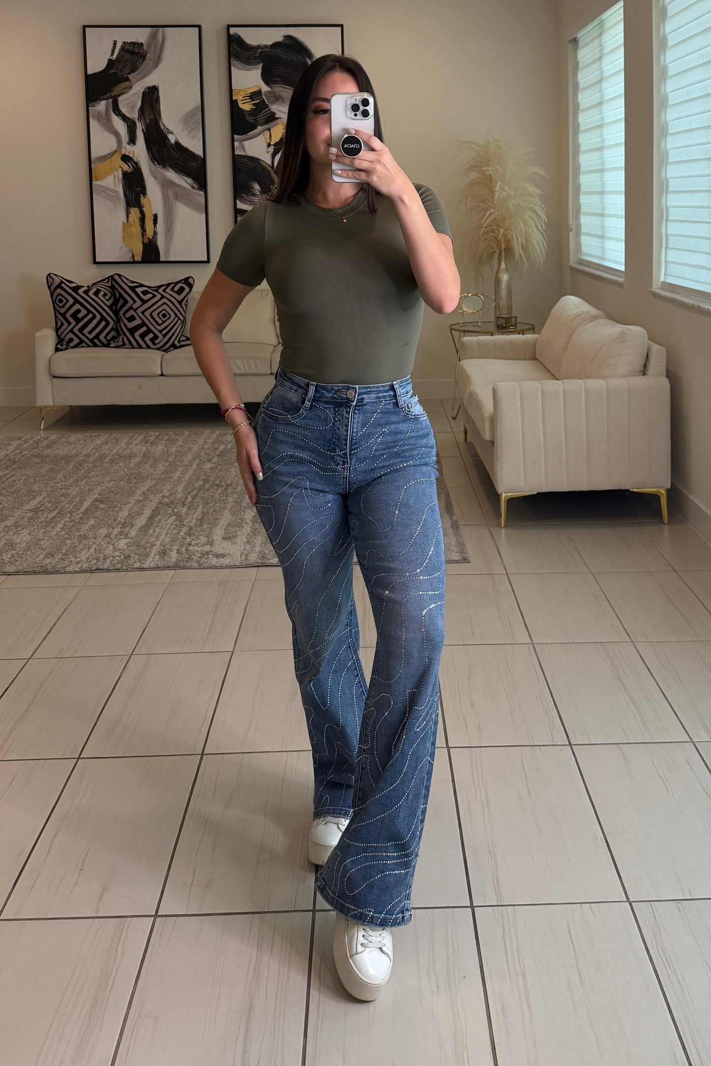 Wonders with Sleeves Green Bodysuit