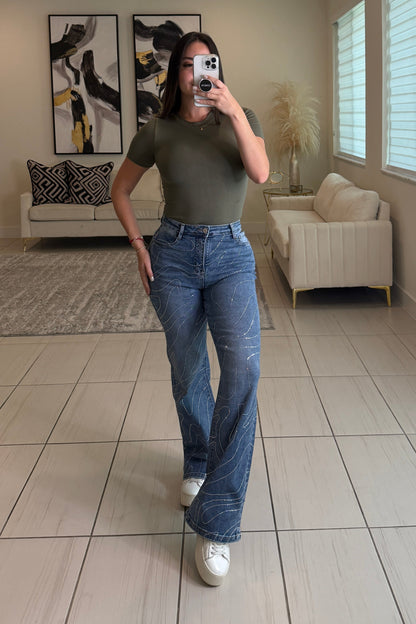 Wonders with Sleeves Green Bodysuit