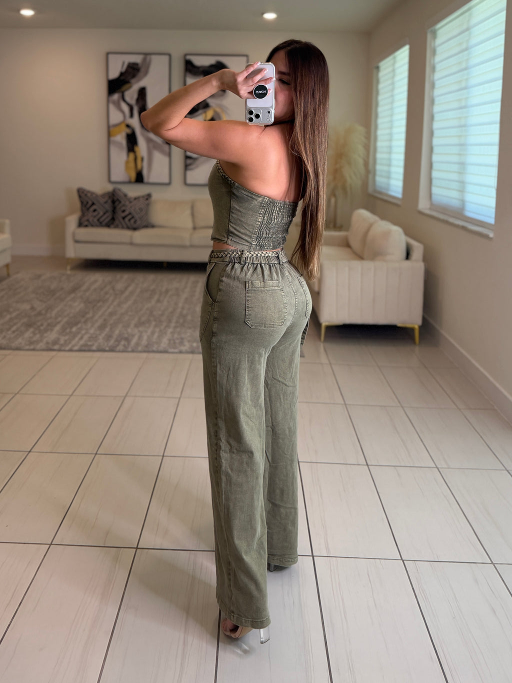 Rebel Utility Green Pant Set