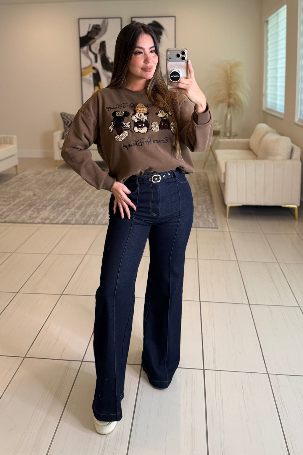 Refined Flow Dark Denim Pants