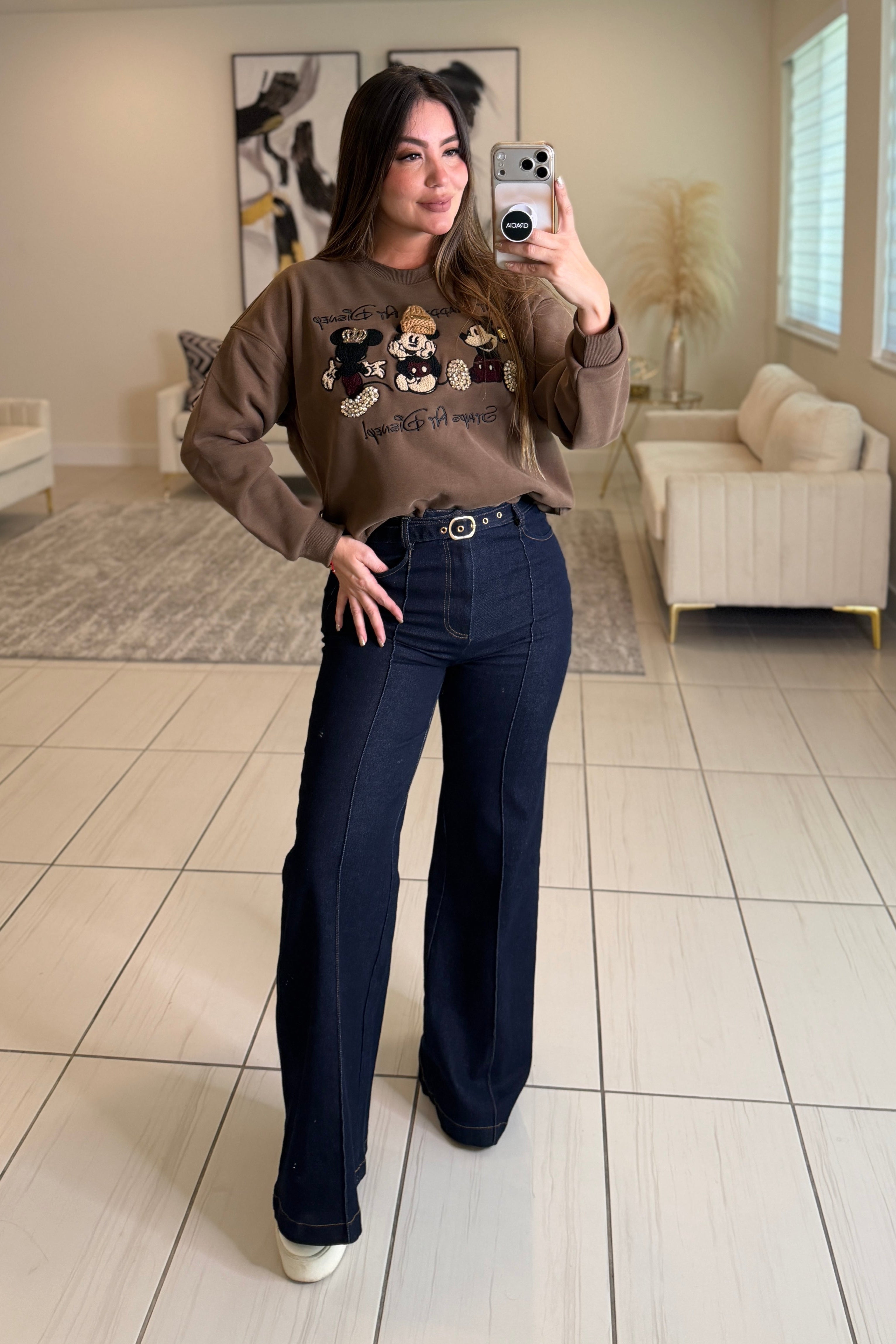 Refined Flow Dark Denim Pants