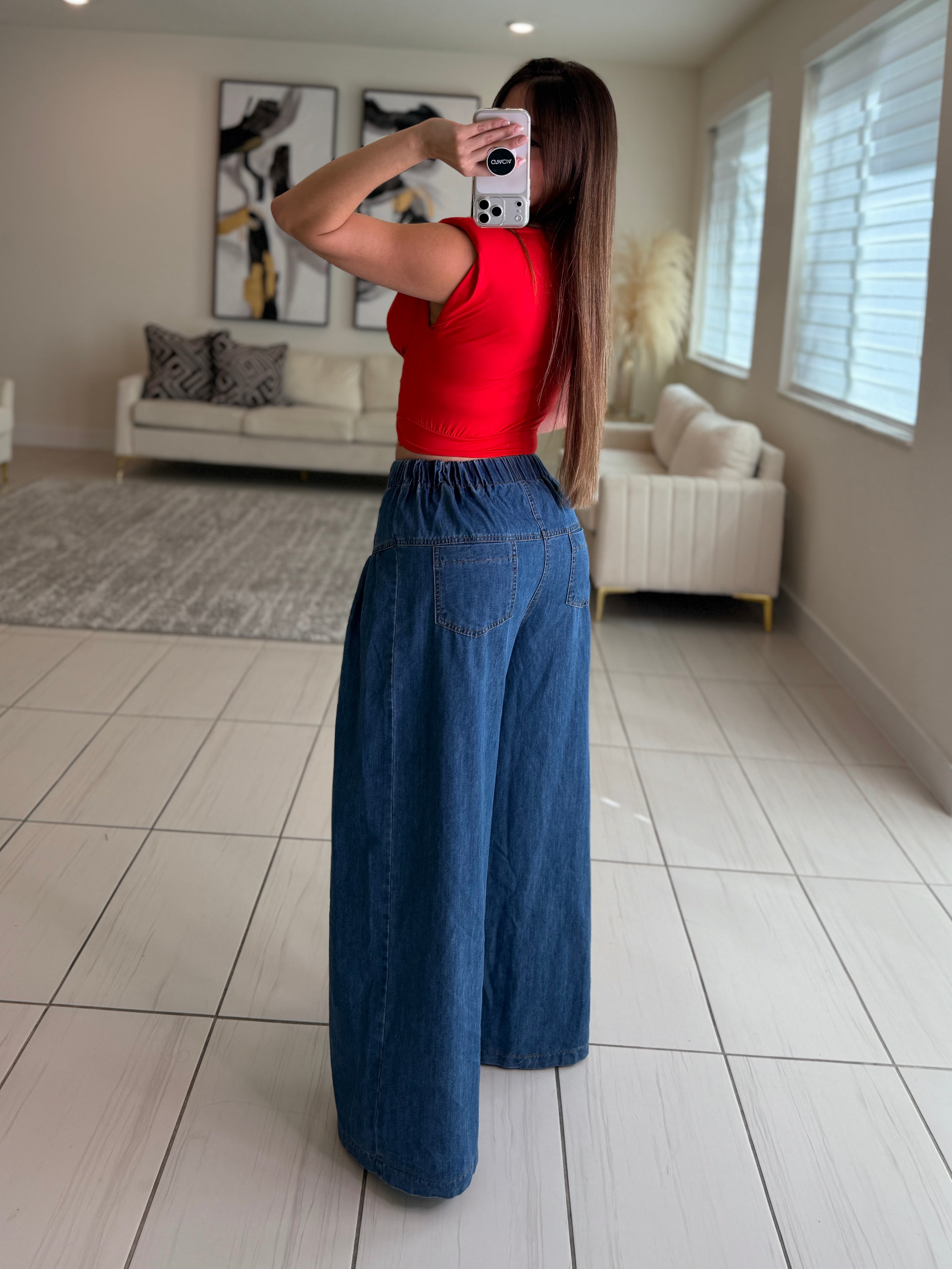 Sculpted Ease Red Top