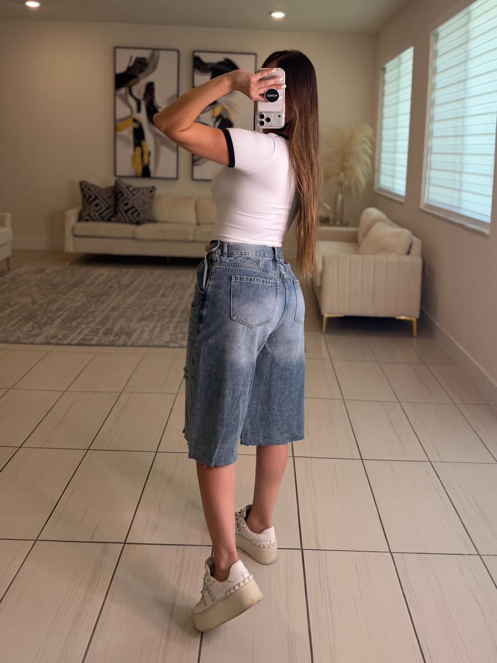Modern Edge Denim Short