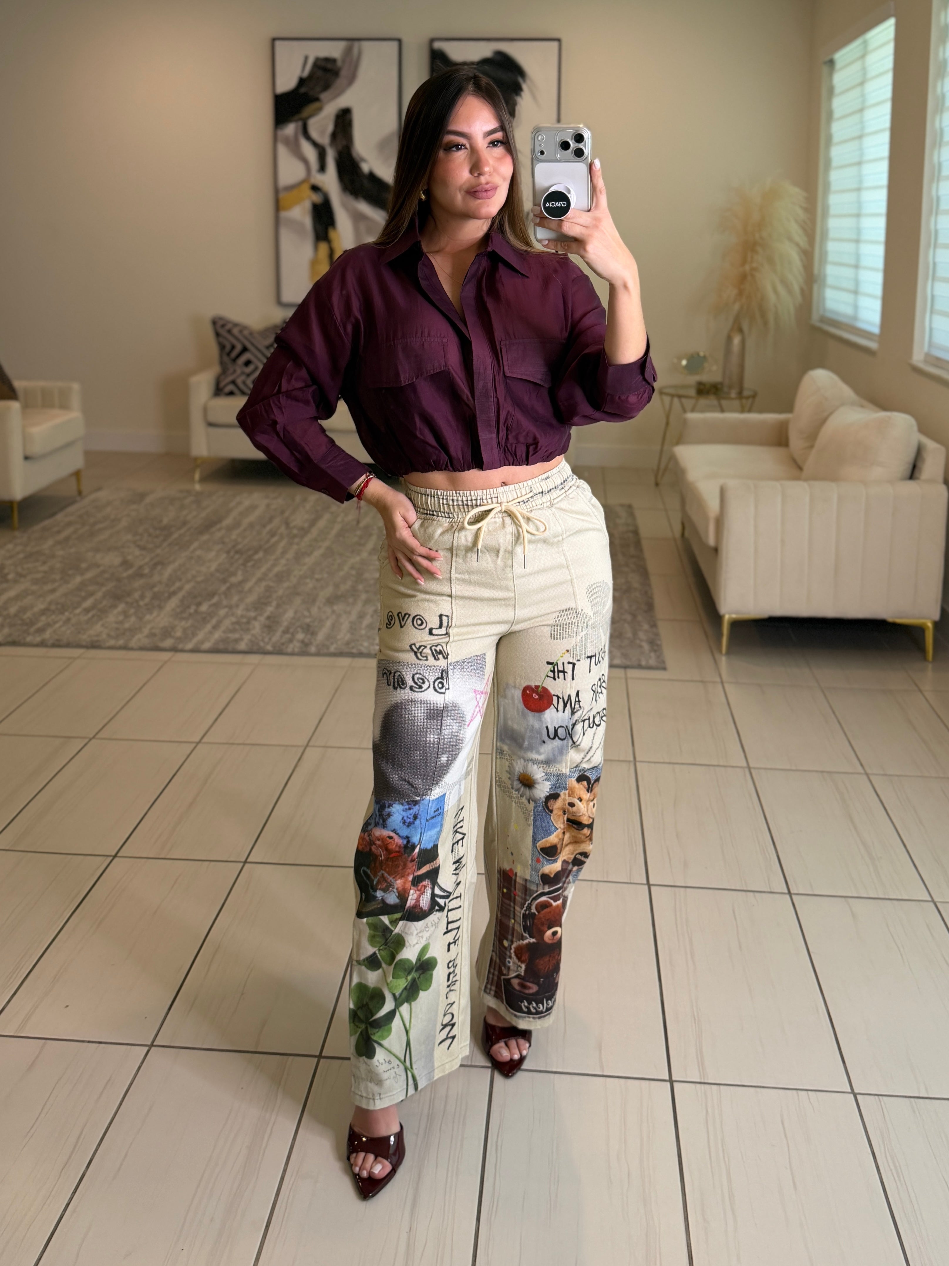 The Everyday Ease Wine Shirt