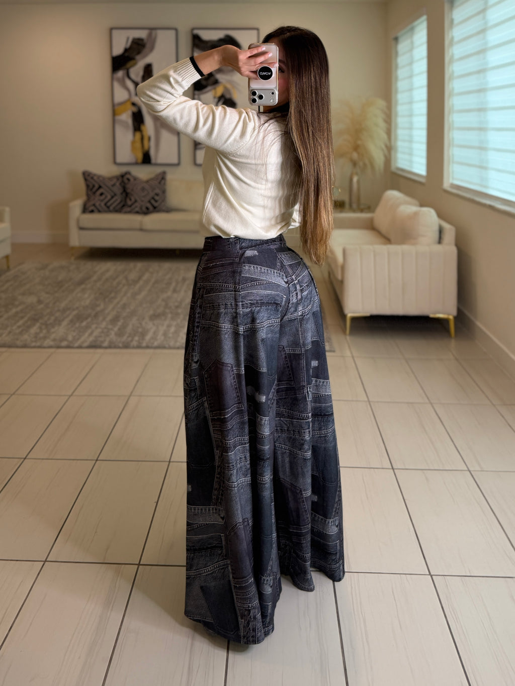 Signature Elegance Black Palazzo Pants