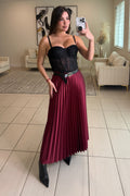 Luxe Serenity Black Corset Top
