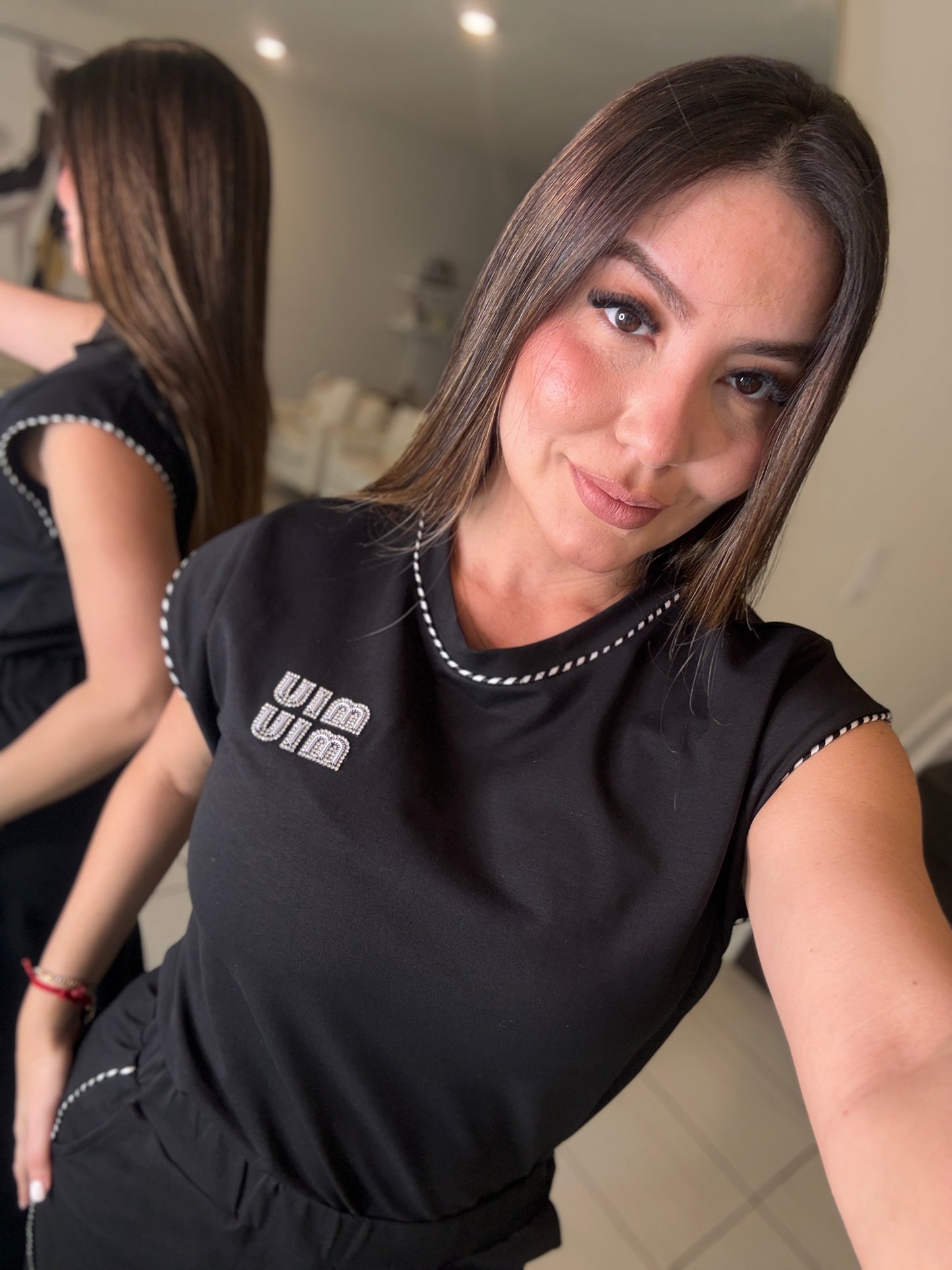 Iconic Muse Black Pant Set