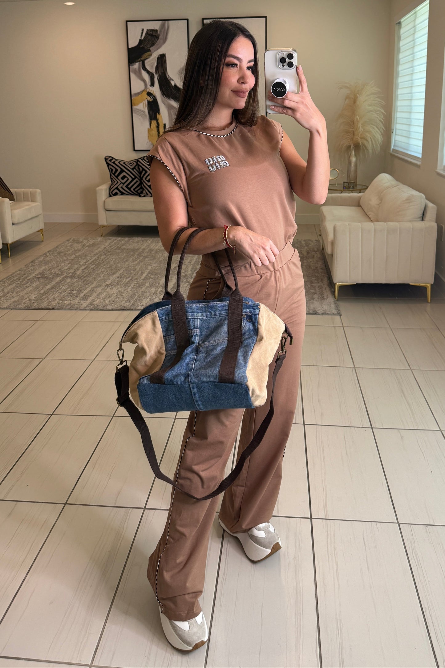 Iconic Muse Khaki Pant Set